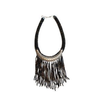 Handmade Ethiopian nickel ring bracelet with traditional beading, authentic Oromo design.